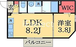 アトレイユ蘇我 1階1LDKの間取り