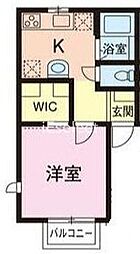 千葉市中央区蘇我1丁目アパート 1Kの間取図画像