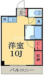 アンシャンテ21 ワンルームの間取図画像