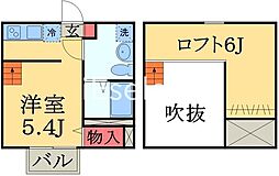 スプレンダー ワンルームの間取図画像
