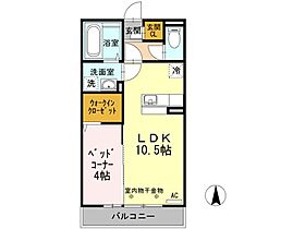 グランシャリオA棟 105 ｜ 新潟県上越市下門前2355（賃貸アパート1LDK・1階・37.53㎡） その2