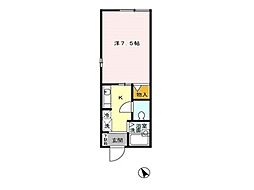 メゾン・エスポワール 1Kの間取図画像