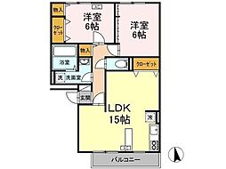 間取図画像 2LDK