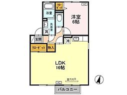 間取図画像 1LDK