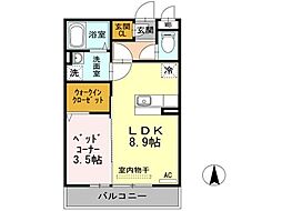 アルト.ベージョ 1LDKの間取図画像