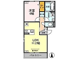 アネシス駅南 1LDKの間取図画像