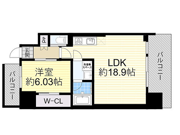 大阪府大阪市淀川区宮原１丁目(賃貸マンション1LDK・2階・56.56㎡)の写真 その2