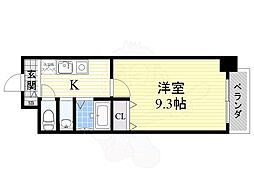 アレルヤ 4階1Kの間取り