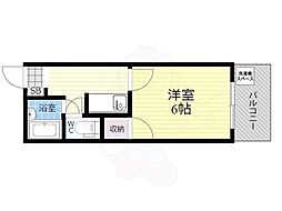 第三中本ビル 1Kの間取図画像