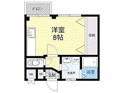 イーズマンション1 ワンルームの間取図画像