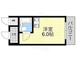 ライオンズマンション新大阪第5 ワンルームの間取図画像