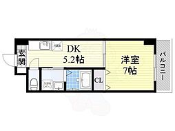 シビラ柴島 1DKの間取図画像