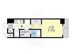 S-RESIDENCE三国WEST 1Kの間取図画像