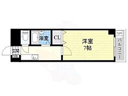 第6中本ビル 1Kの間取図画像