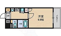 プロシード新大阪 1Kの間取図画像