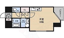 グローブ上新庄 ワンルームの間取図画像