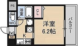 エステムコート新大阪6エキスプレイス 1Kの間取図画像