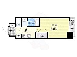 プレサンスOSAKA西中島リエゾン 1Kの間取図画像