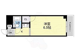 リージェントハイム 1Kの間取図画像