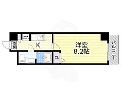 アーデン新大阪 1Kの間取図画像