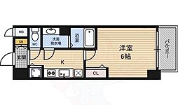 プレサンス新大阪コアシティ 1Kの間取図画像