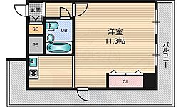 ライオンズマンション新大阪第5 ワンルームの間取図画像