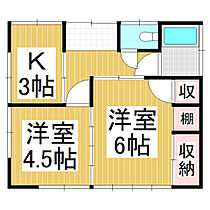 堀内アパート  ｜ 長野県飯田市鼎上山（賃貸一戸建2K・--・34.65㎡） その2