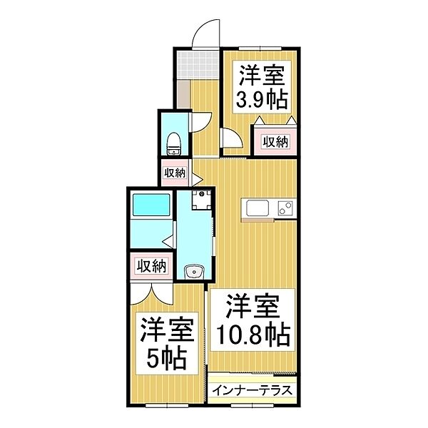 仮）松尾上溝新築アパート ｜長野県飯田市松尾上溝(賃貸アパート2LDK・1階・50.02㎡)の写真 その2