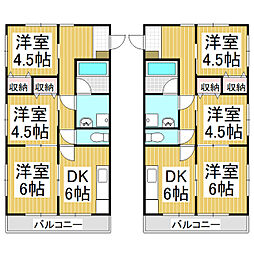 ビアン・ロジュマンF 3階3DKの間取り
