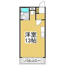 シェトワ上郷 ワンルームの間取図画像