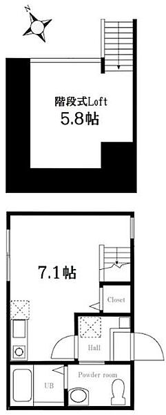 神奈川県横浜市中区大芝台(賃貸アパート1R・1階・20.67㎡)の写真 その2