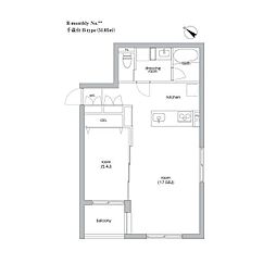 SIERRA GARDENS 1LDKの間取図画像