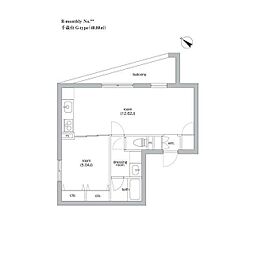 SIERRAGARDENS /新築・デザイナーズ・世田谷・安 1LDKの間取図画像