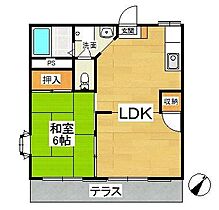 コーポエクセラＢ 102 ｜ 埼玉県狭山市富士見（賃貸アパート1LDK・1階・36.54㎡） その2