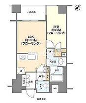 東京都中央区築地６丁目（賃貸マンション1LDK・8階・40.54㎡） その2