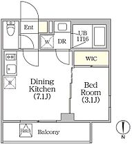 東京都新宿区四谷４丁目18-10（賃貸マンション1DK・3階・26.09㎡） その2