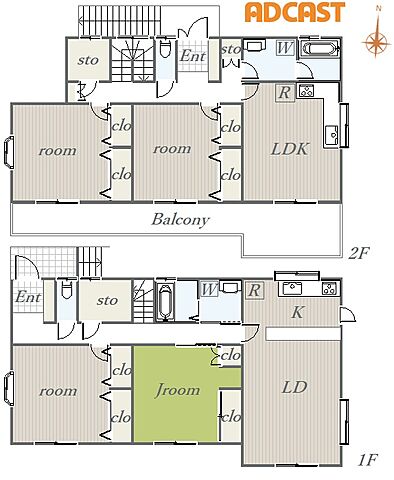 間取り 中野区若宮1丁目