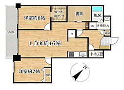 ペルル稲穂 2SLDKの間取図画像
