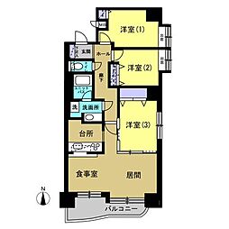 間取図画像 3LDK