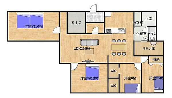 間取りを拡大表示