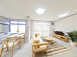 中川郡幕別町緑町　戸建て 2LDKのリビング/ダイニング