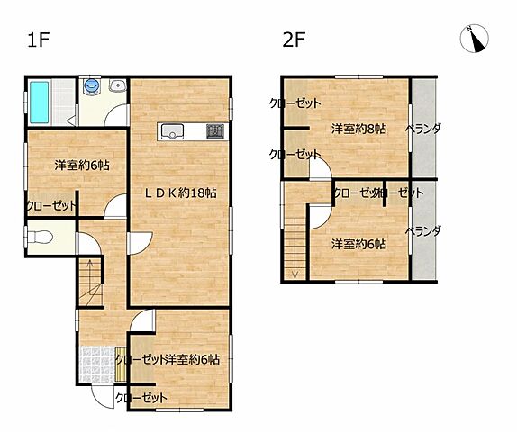 間取り 青森市月見野1丁目3-9
