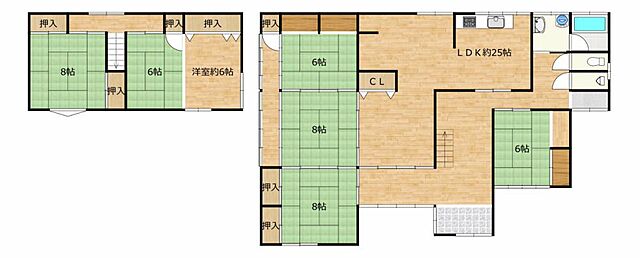間取り 酒田市飛鳥字契約場95