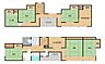 間取り：【間取図】7DKの住宅で部屋数が多いため、大人数でお住まいのご家族にもおすすめの住宅です。