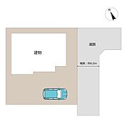 【区画図】土地が約59坪、建物が約30坪の住宅です。前面道路幅員約6.0ｍなので広々としてます。