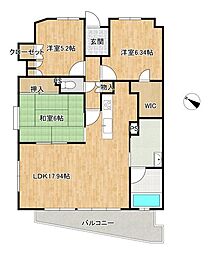 エクセレントプレイスドリームマークス 3LDKの間取図画像
