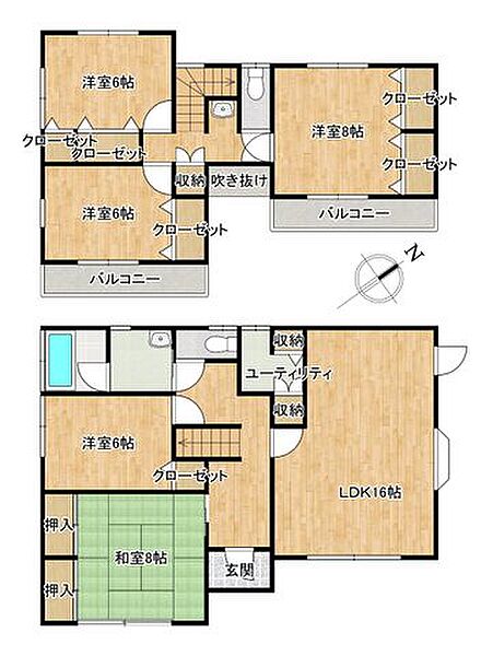 間取りを拡大表示