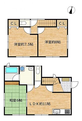 間取り 伊勢崎市東小保方町2949-11