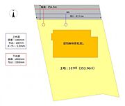 【区画図】高崎市下豊岡町の約107坪の広々とした整形地です。
