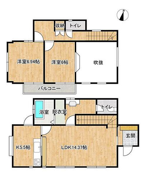 間取りを拡大表示